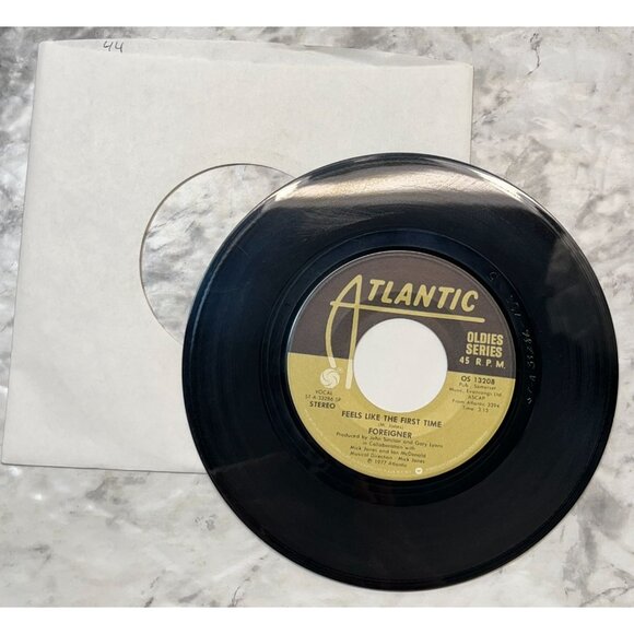 Foreigner Feels Like the First Time / Cold As Ice 45 Vinyl 70s Classic Rock Atla - Picture 5 of 6